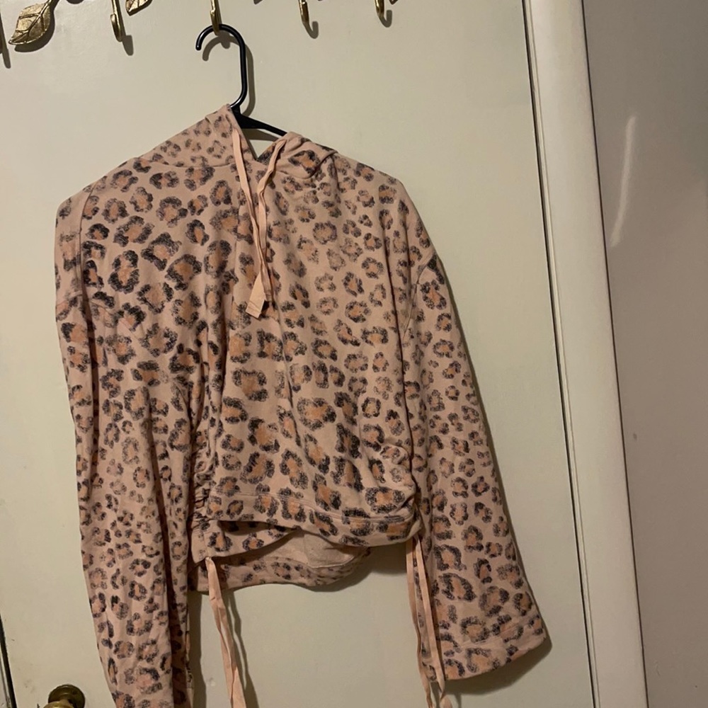 Victoria Secret leopard print sweatshirt. Size Medium